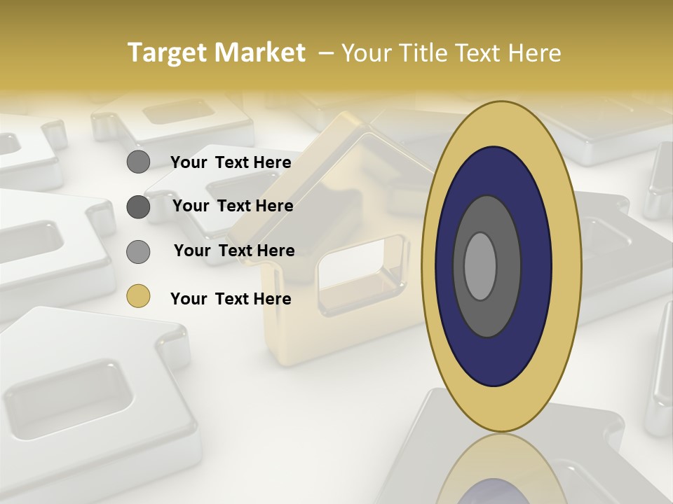 Decoration Yellow Gold PowerPoint Template