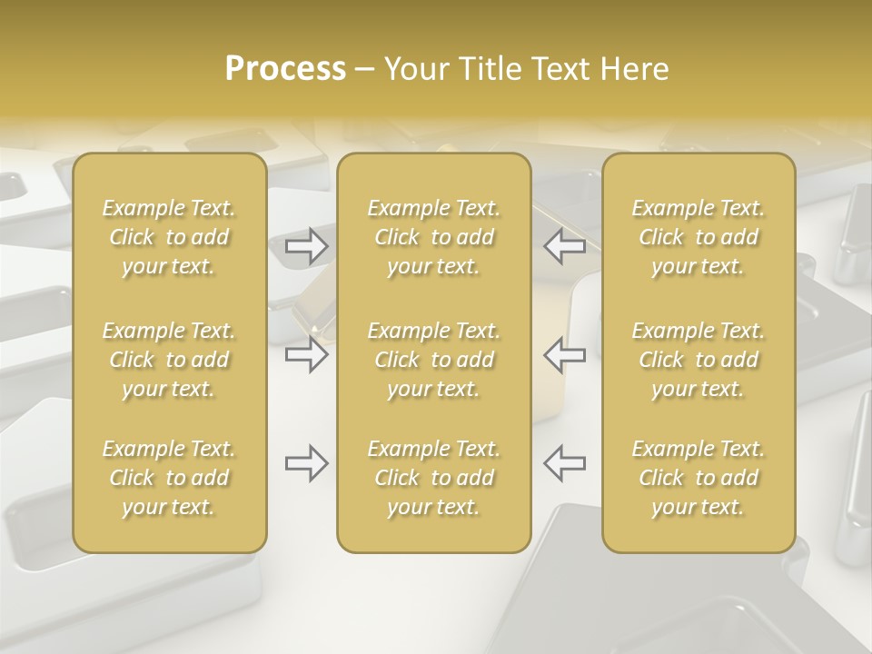 Decoration Yellow Gold PowerPoint Template