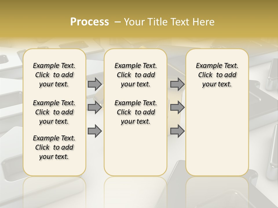 Decoration Yellow Gold PowerPoint Template