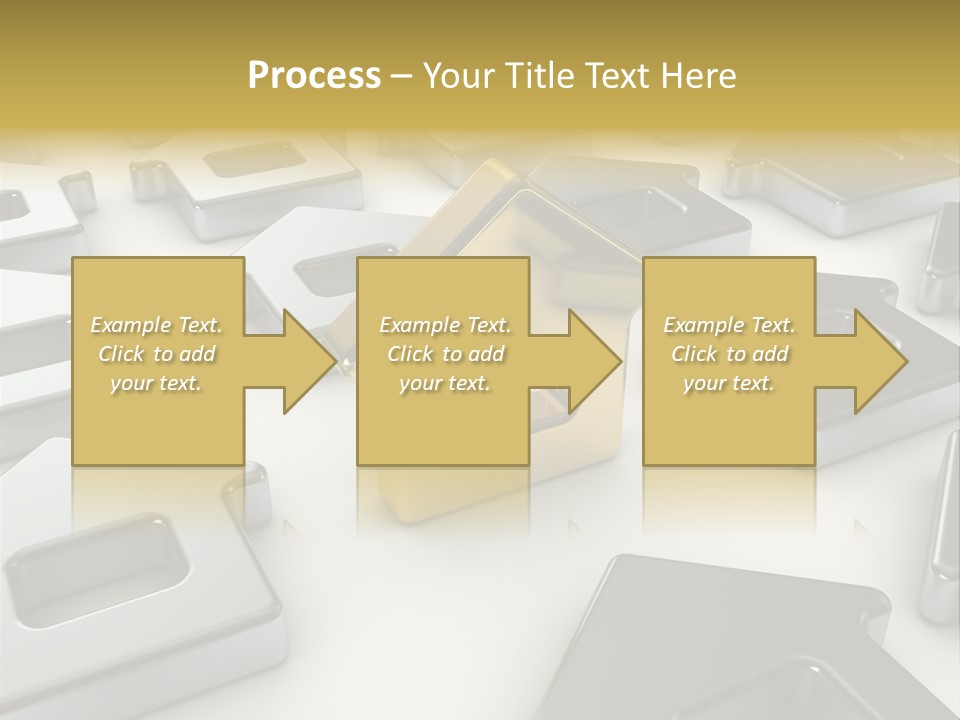 Decoration Yellow Gold PowerPoint Template