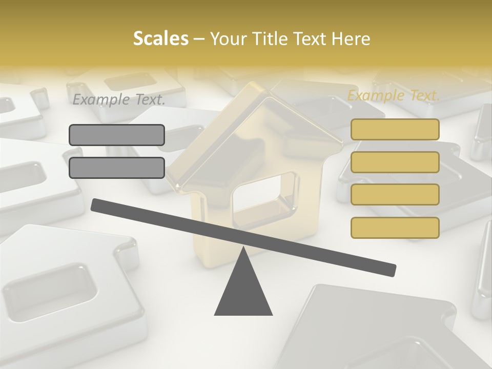 Decoration Yellow Gold PowerPoint Template