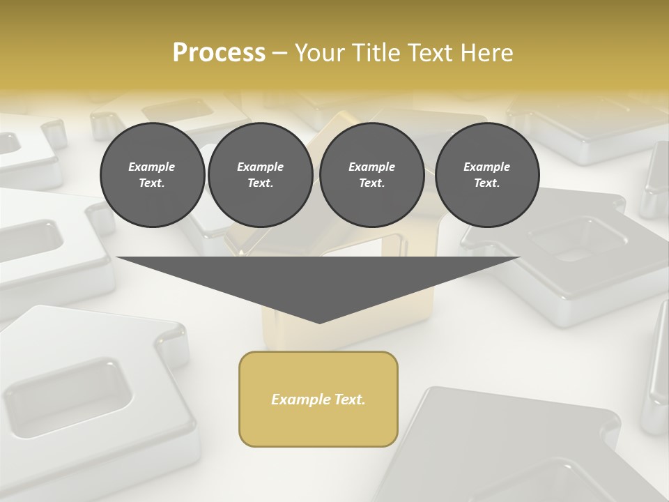 Decoration Yellow Gold PowerPoint Template