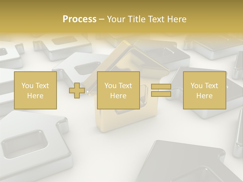 Decoration Yellow Gold PowerPoint Template