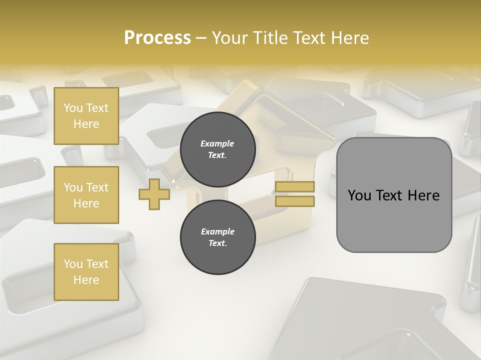 Decoration Yellow Gold PowerPoint Template