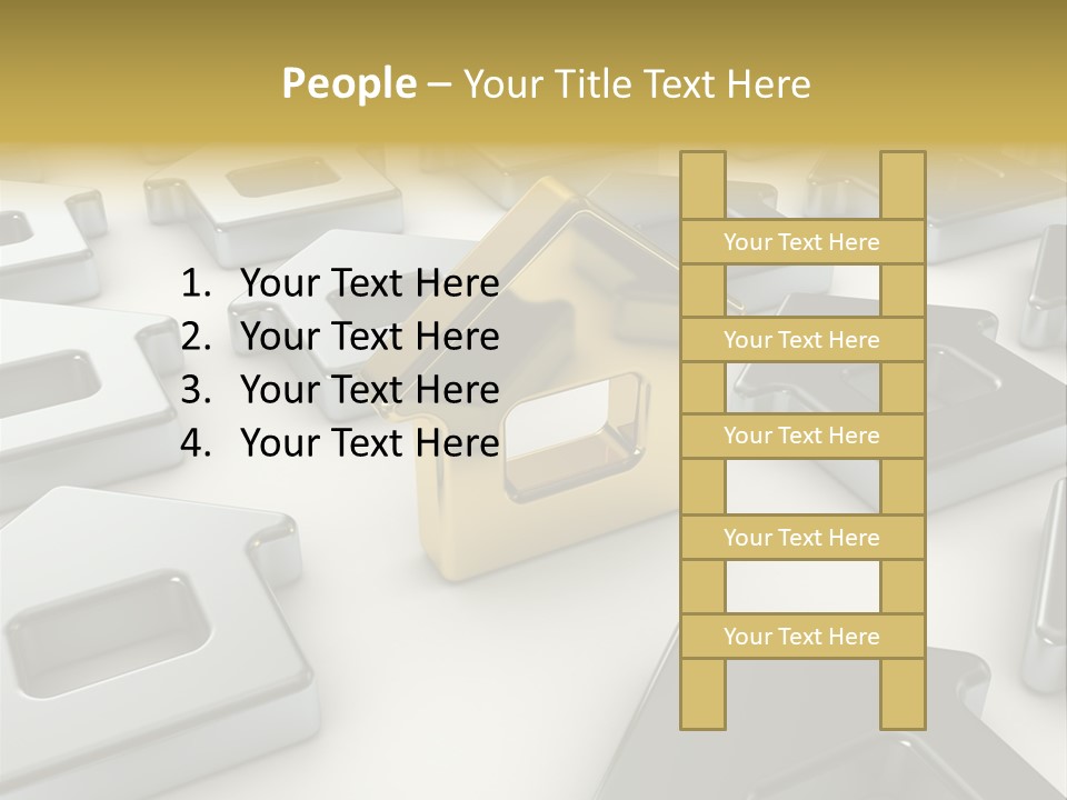 Decoration Yellow Gold PowerPoint Template