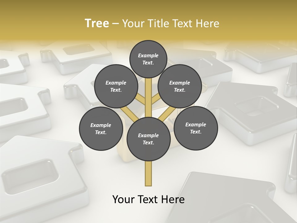 Decoration Yellow Gold PowerPoint Template
