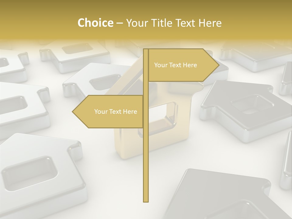 Decoration Yellow Gold PowerPoint Template