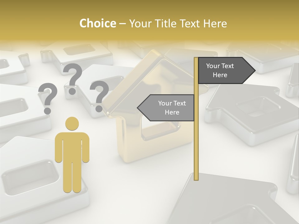 Decoration Yellow Gold PowerPoint Template