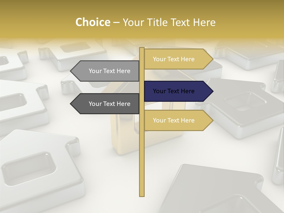 Decoration Yellow Gold PowerPoint Template