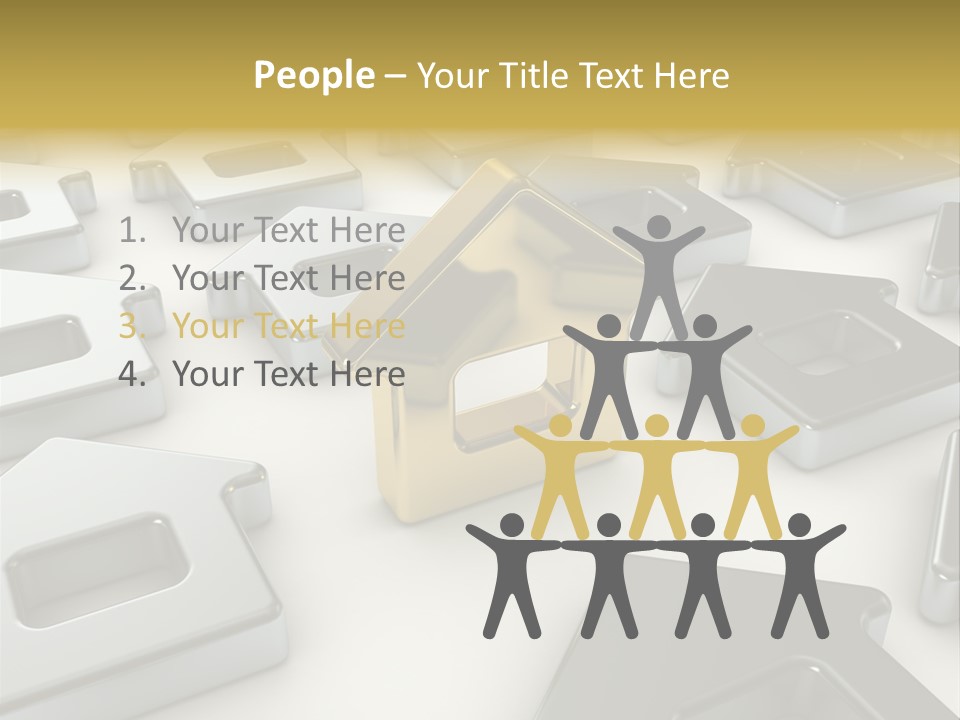 Decoration Yellow Gold PowerPoint Template