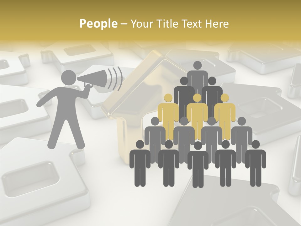 Decoration Yellow Gold PowerPoint Template