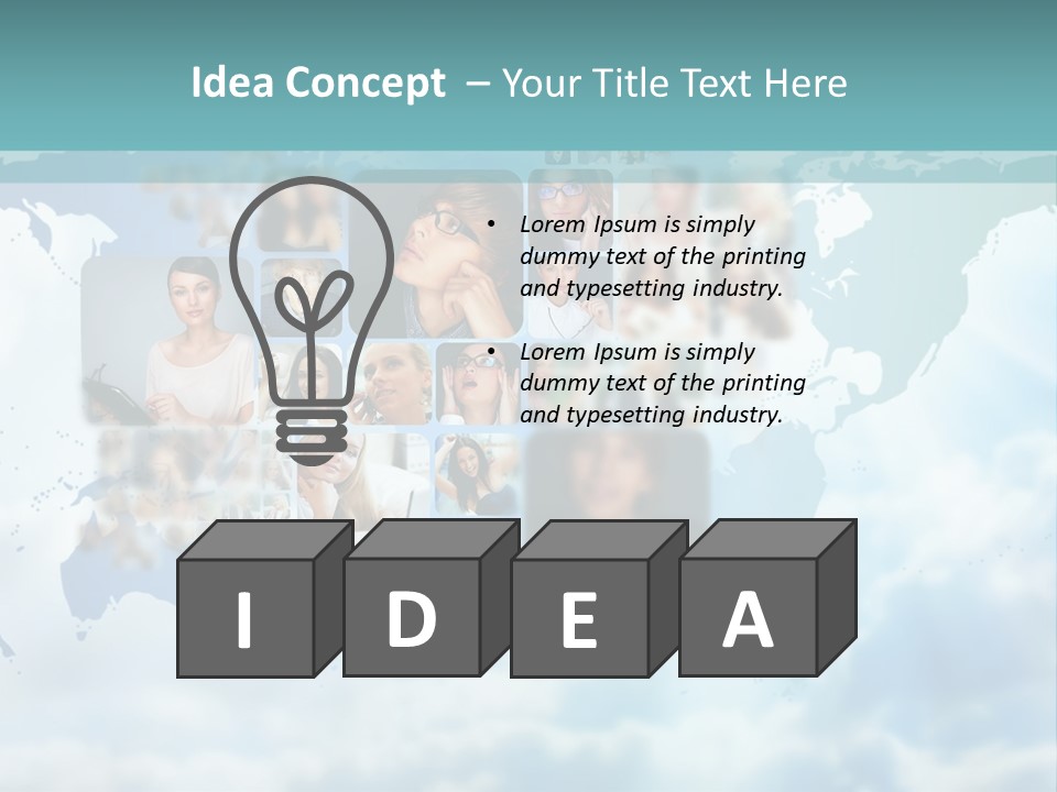 Lady Tech Set PowerPoint Template