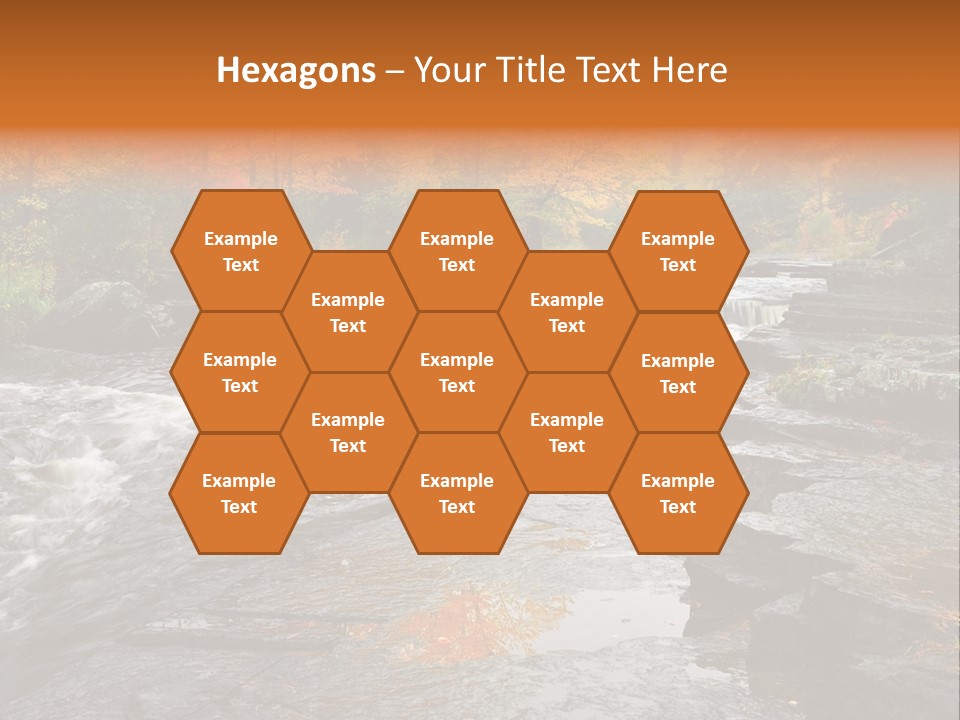 Horizontal Yellow America PowerPoint Template