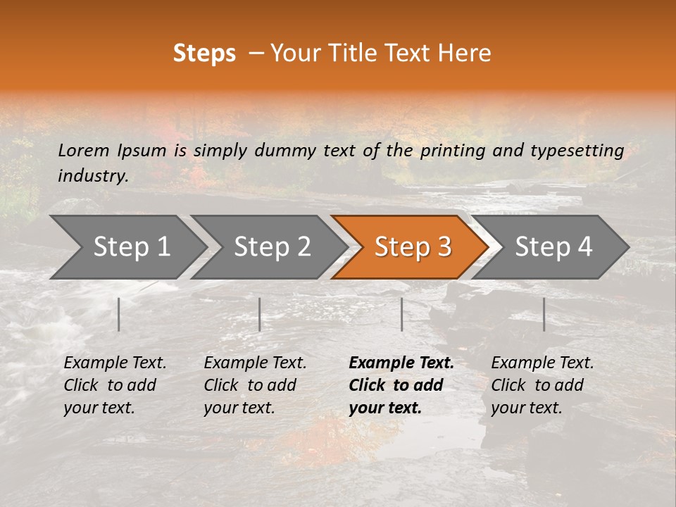 Horizontal Yellow America PowerPoint Template
