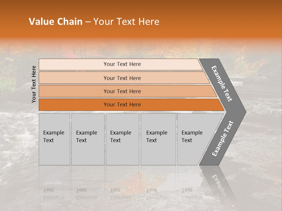 Horizontal Yellow America PowerPoint Template