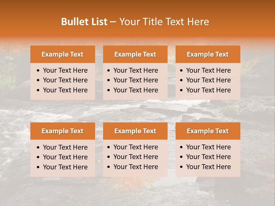 Horizontal Yellow America PowerPoint Template
