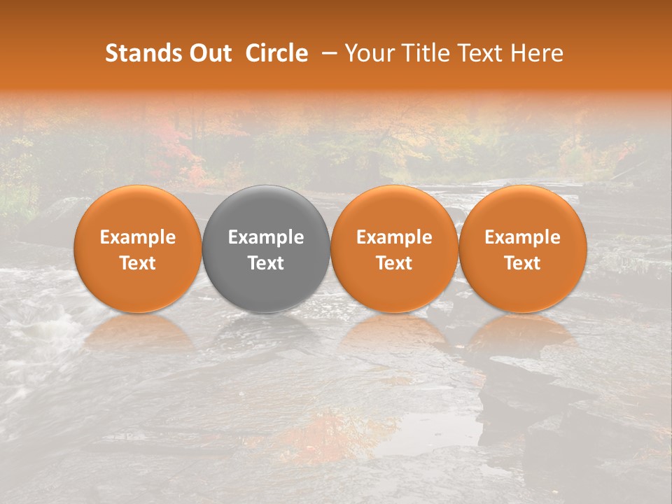 Horizontal Yellow America PowerPoint Template