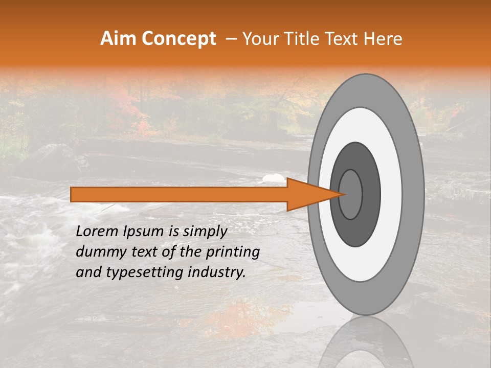 Horizontal Yellow America PowerPoint Template