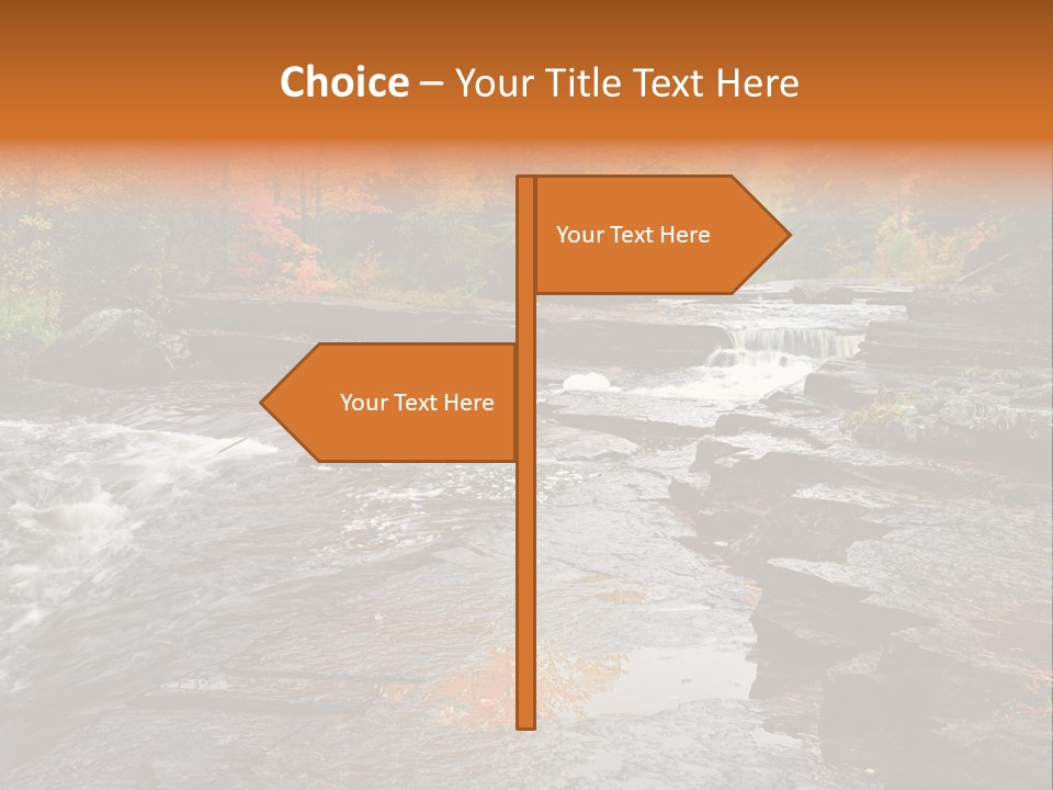 Horizontal Yellow America PowerPoint Template