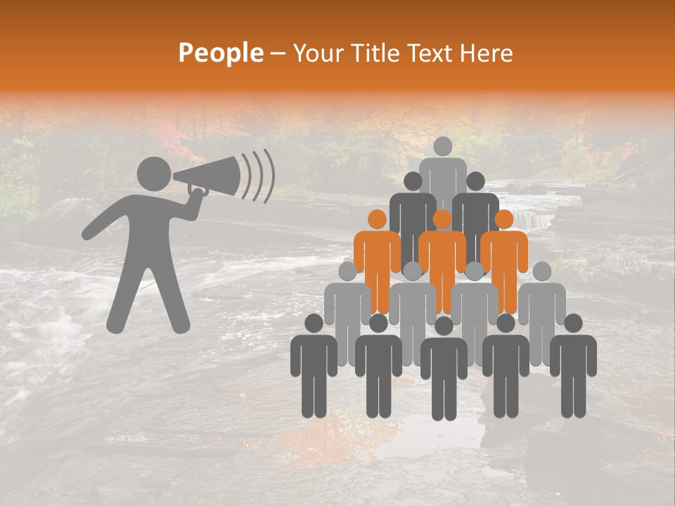 Horizontal Yellow America PowerPoint Template