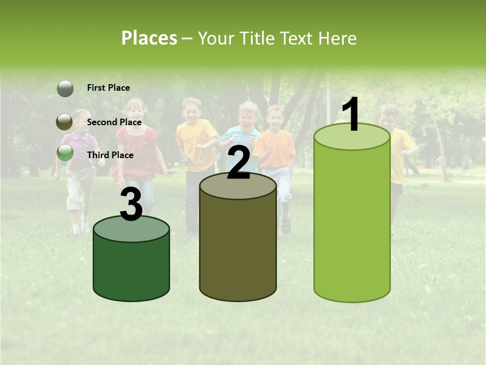 Natural White Boy PowerPoint Template