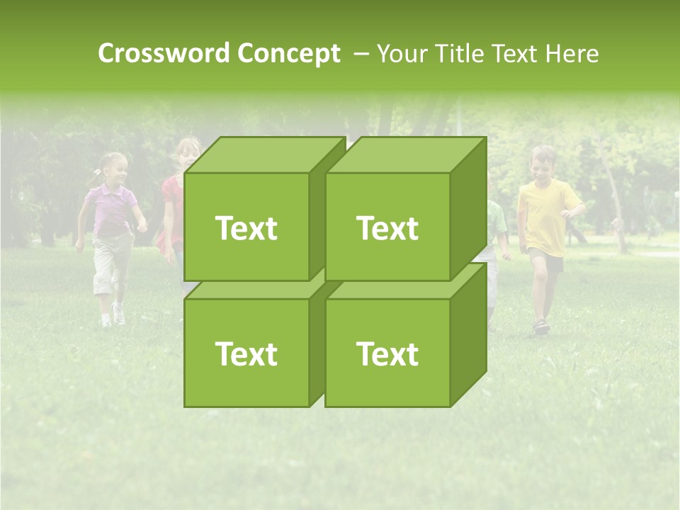 Natural White Boy PowerPoint Template