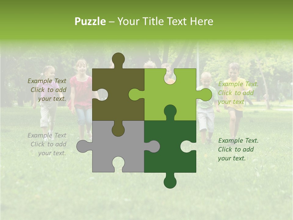 Natural White Boy PowerPoint Template