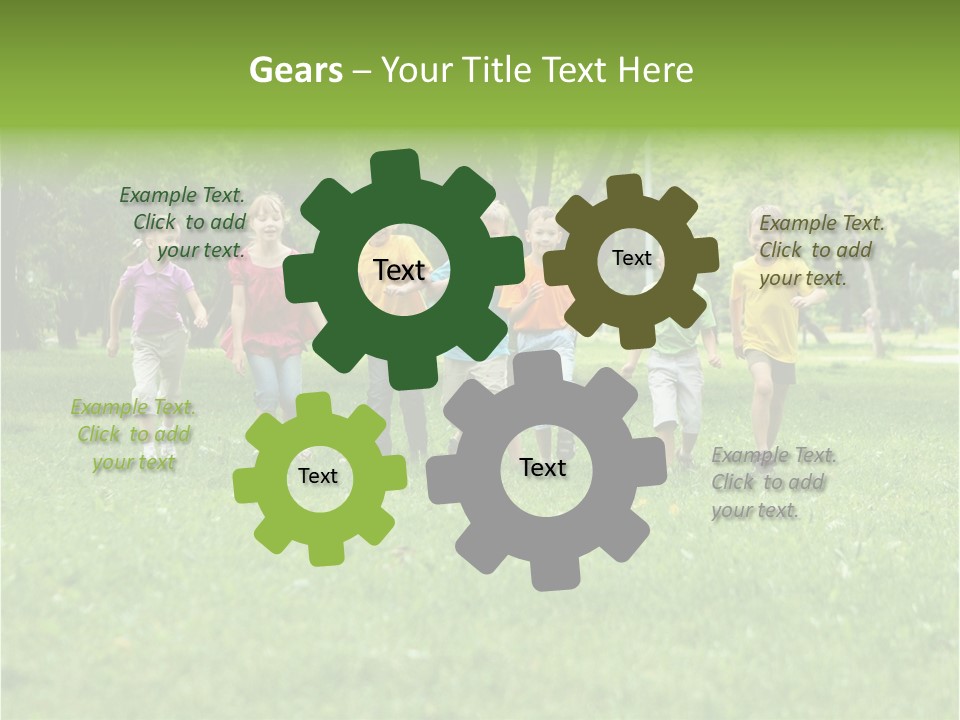 Natural White Boy PowerPoint Template