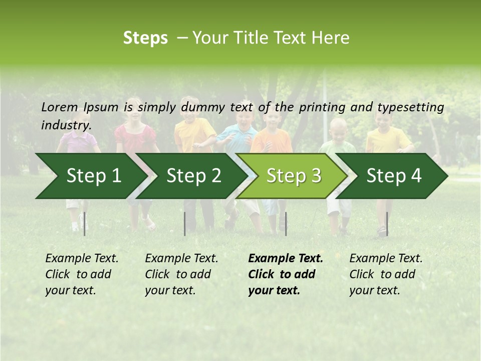 Natural White Boy PowerPoint Template