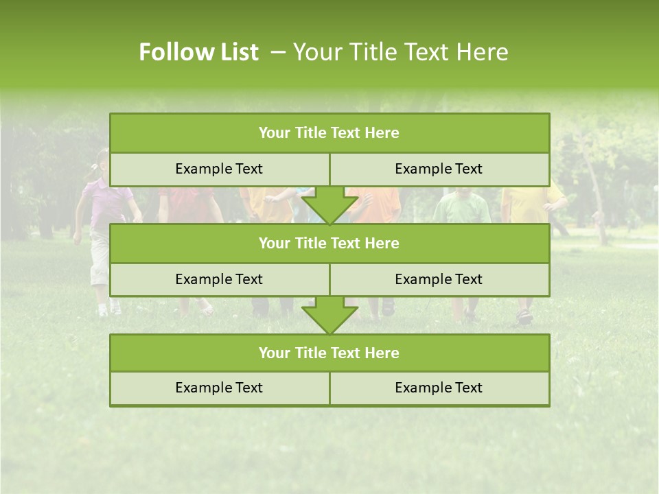 Natural White Boy PowerPoint Template