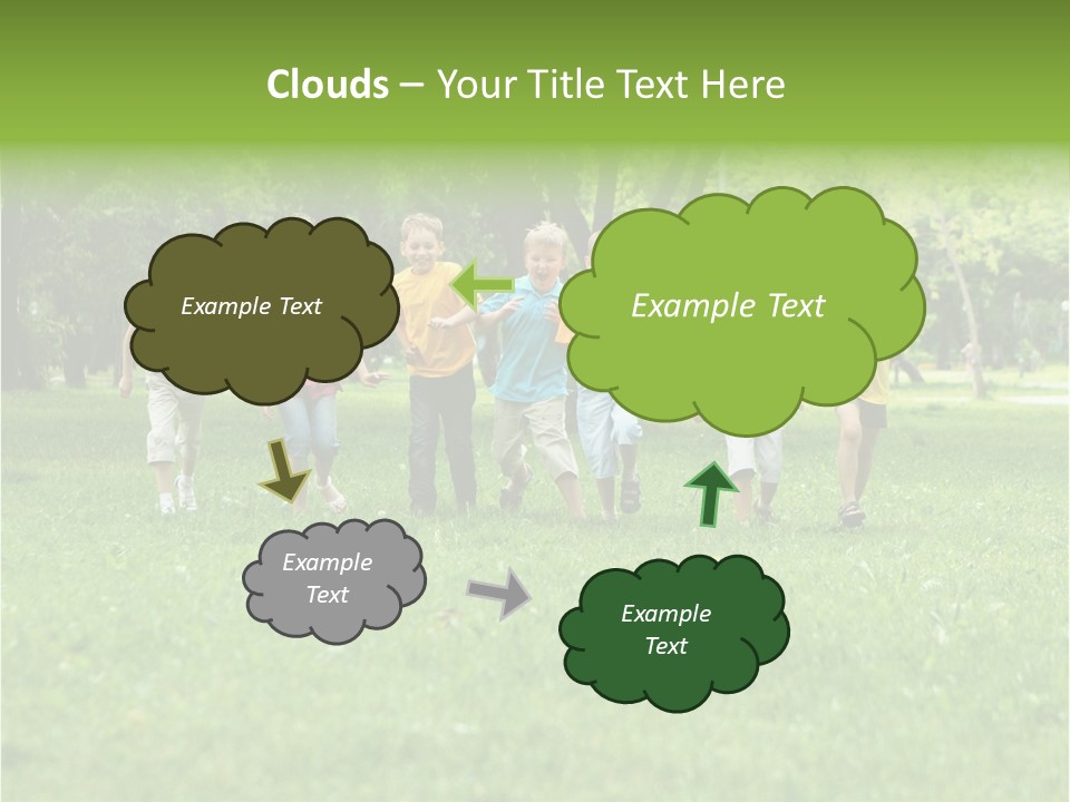 Natural White Boy PowerPoint Template