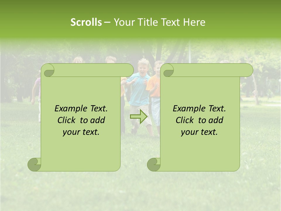 Natural White Boy PowerPoint Template