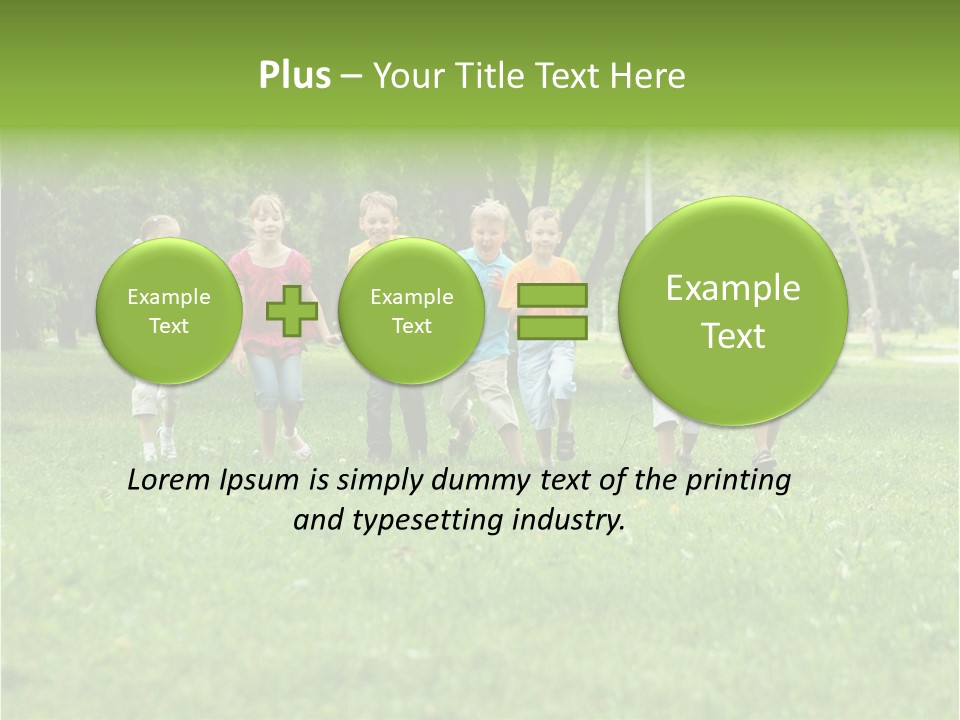 Natural White Boy PowerPoint Template