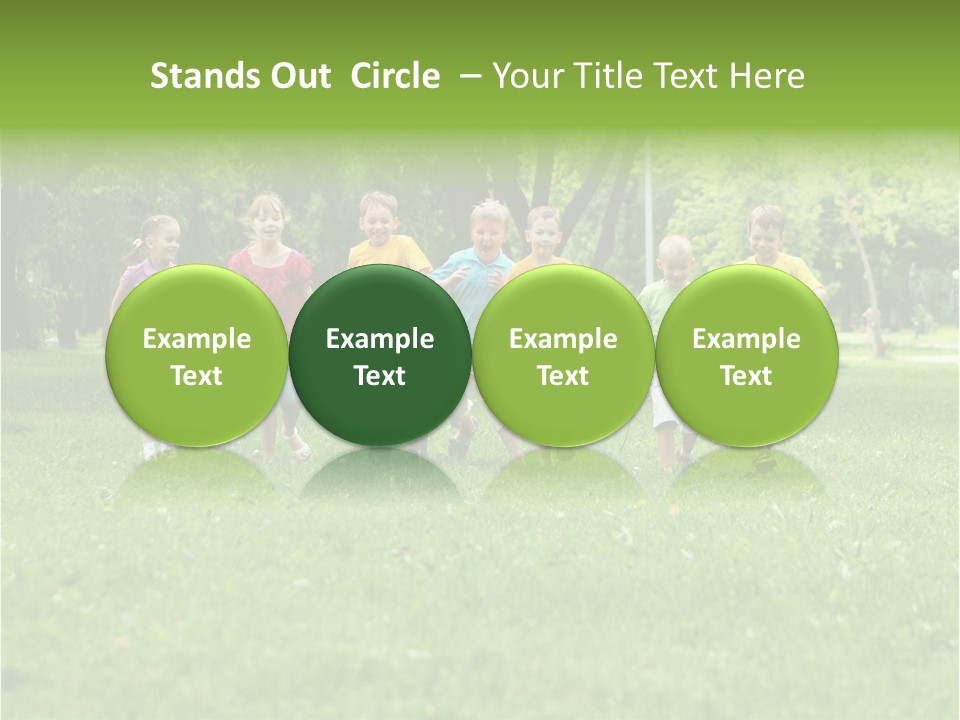 Natural White Boy PowerPoint Template