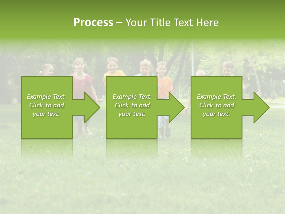 Natural White Boy PowerPoint Template