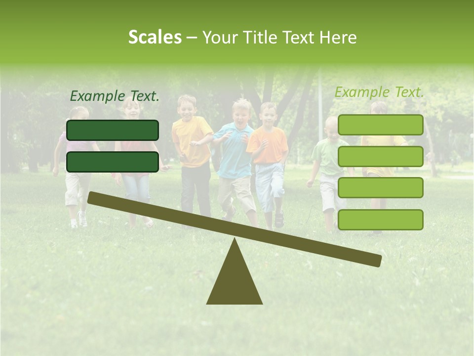 Natural White Boy PowerPoint Template