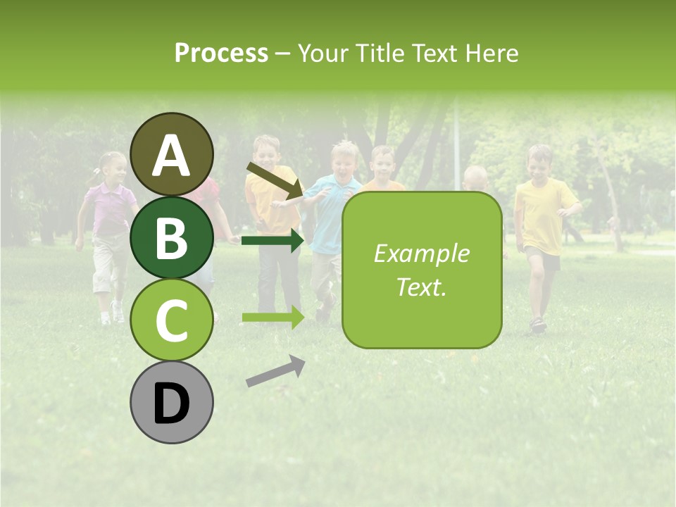 Natural White Boy PowerPoint Template