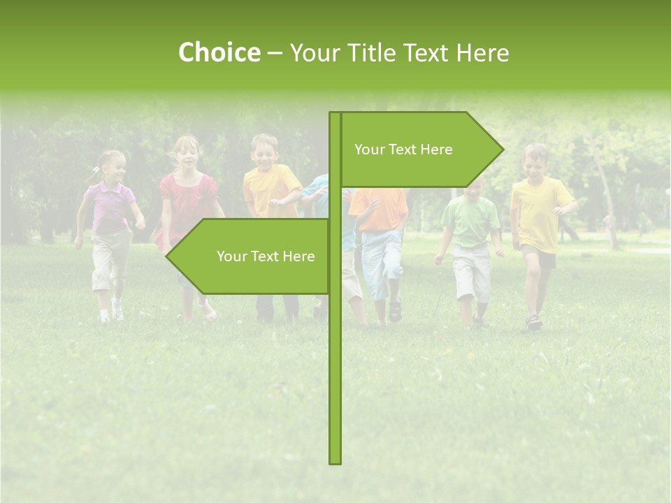 Natural White Boy PowerPoint Template