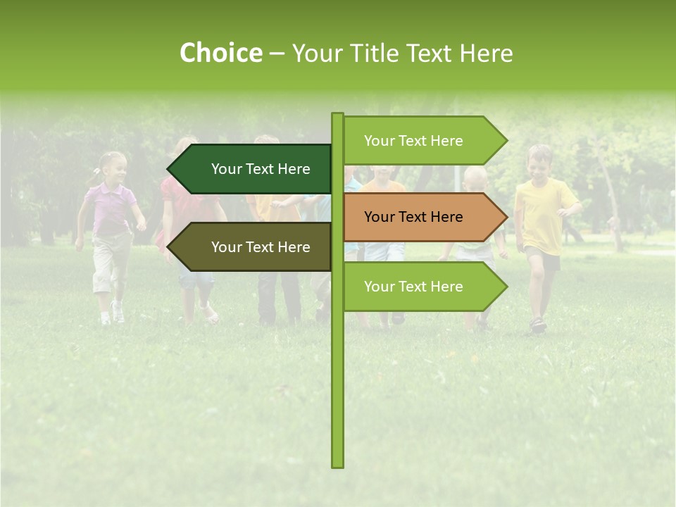 Natural White Boy PowerPoint Template