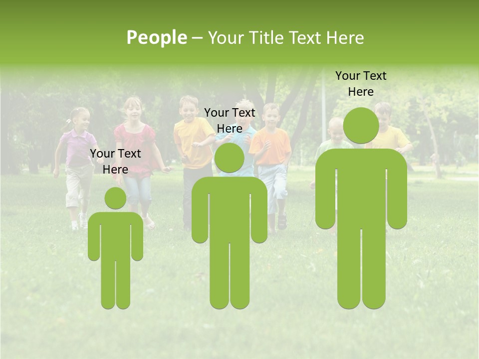 Natural White Boy PowerPoint Template