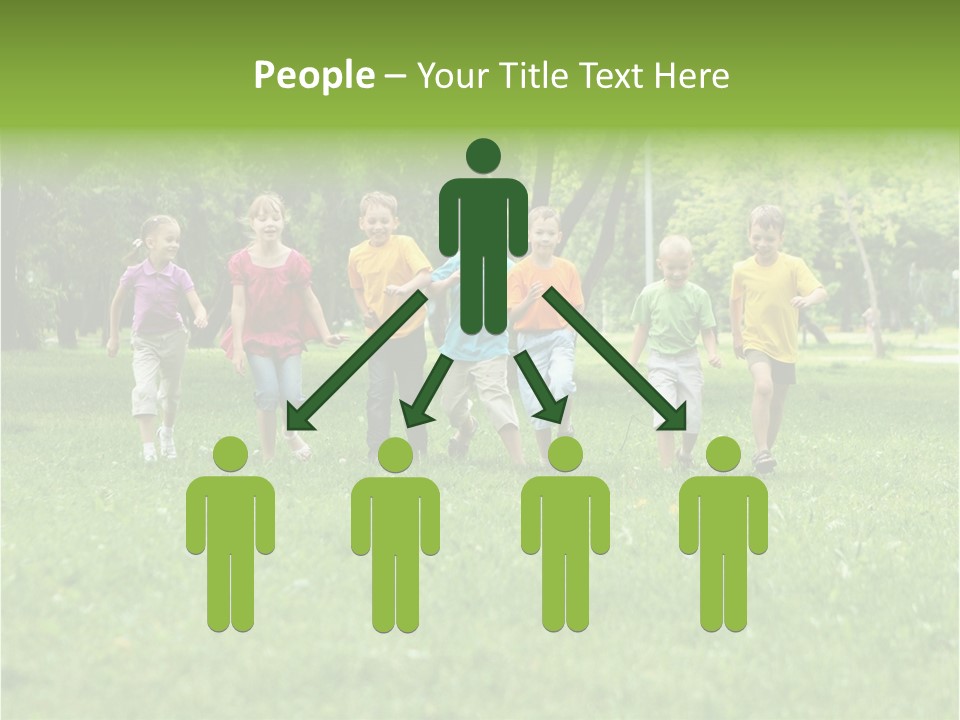 Natural White Boy PowerPoint Template