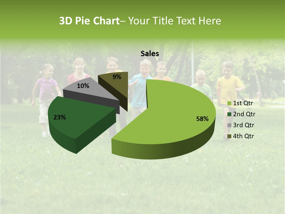 Natural White Boy PowerPoint Template