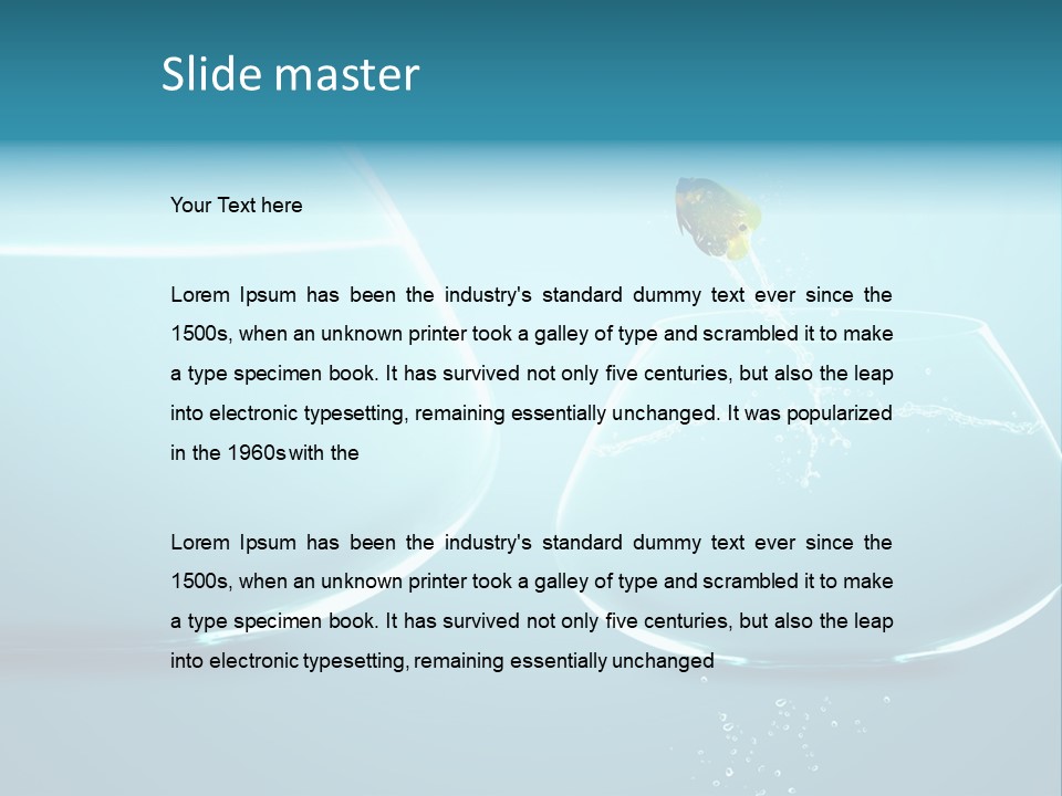 Goldfish Leap Of Faith Risk PowerPoint Template