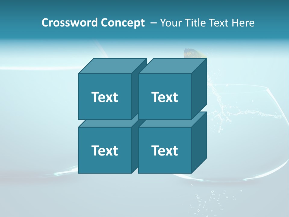 Goldfish Leap Of Faith Risk PowerPoint Template