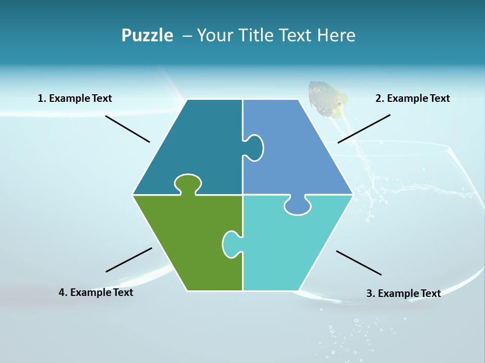 Goldfish Leap Of Faith Risk PowerPoint Template