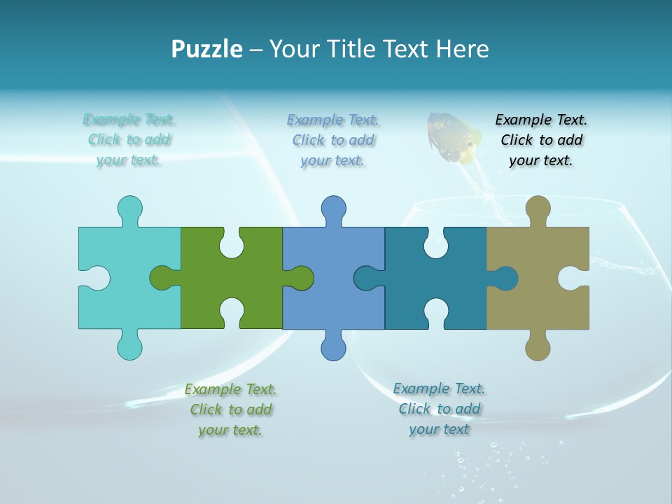 Goldfish Leap Of Faith Risk PowerPoint Template