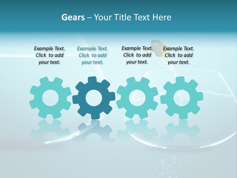 Goldfish Leap Of Faith Risk PowerPoint Template