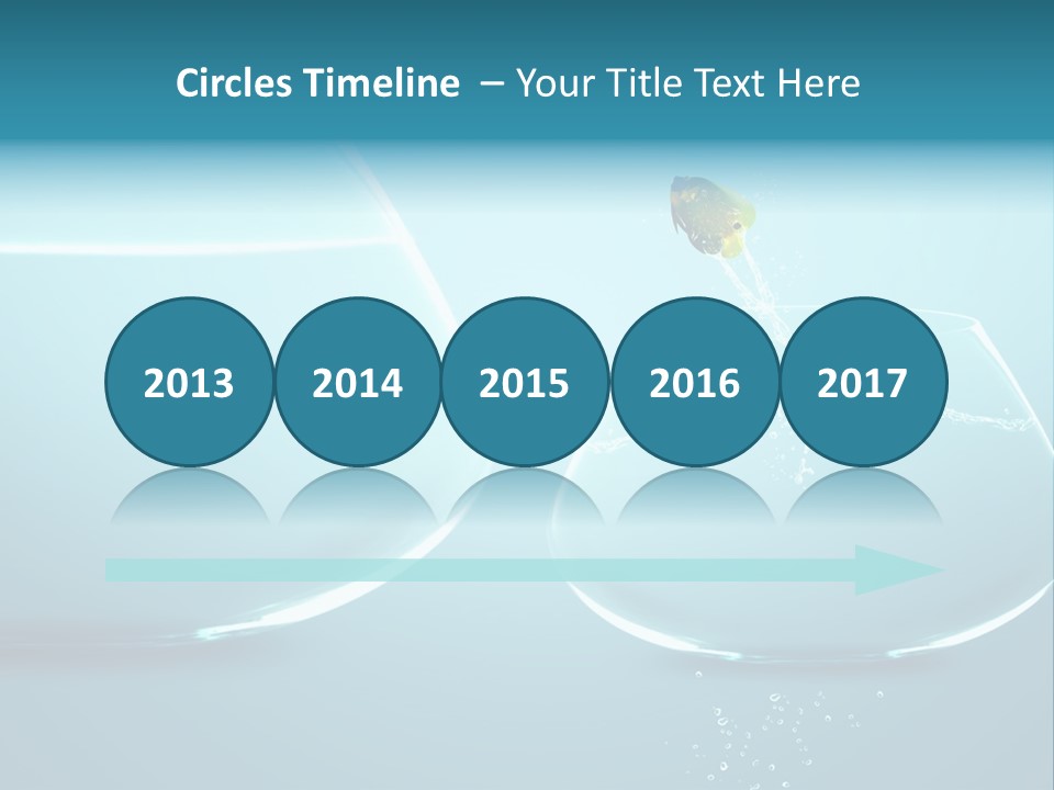 Goldfish Leap Of Faith Risk PowerPoint Template