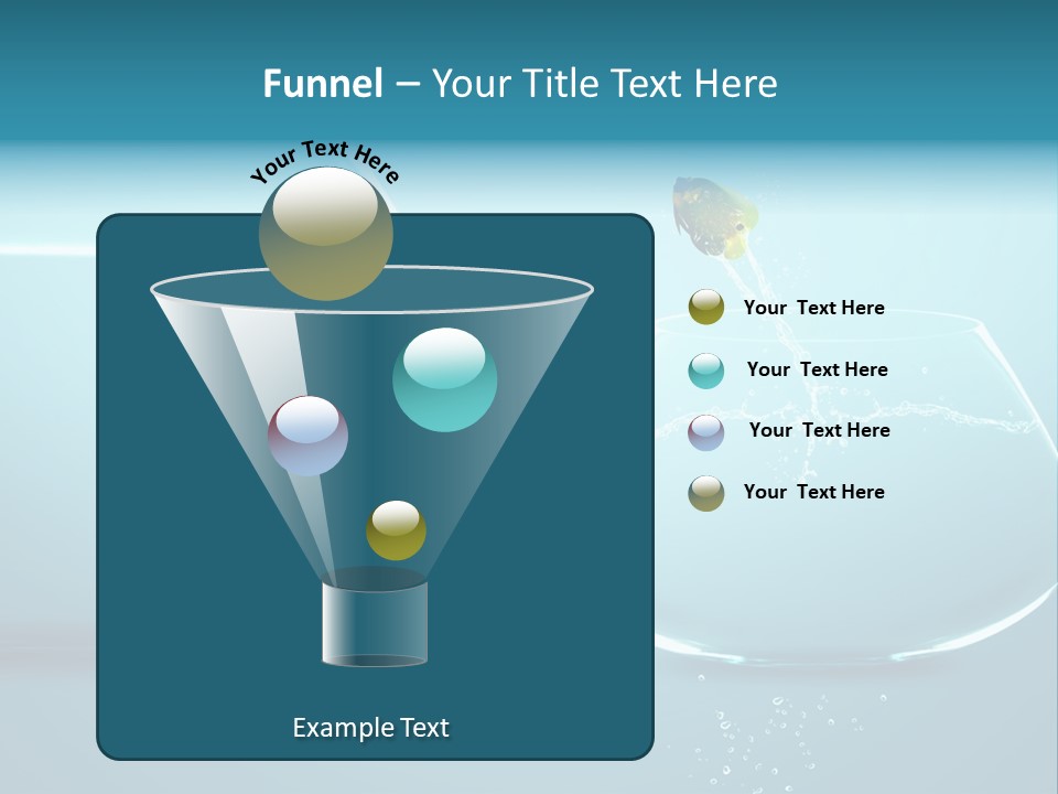 Goldfish Leap Of Faith Risk PowerPoint Template