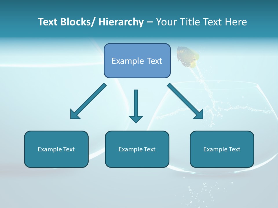 Goldfish Leap Of Faith Risk PowerPoint Template